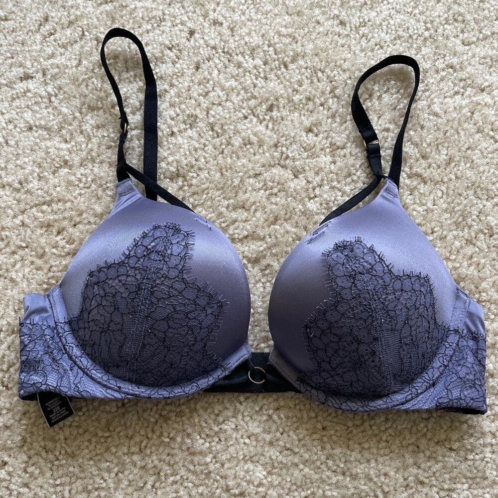 Blue Lace Victoria's Secret Bombshell Bra 32B